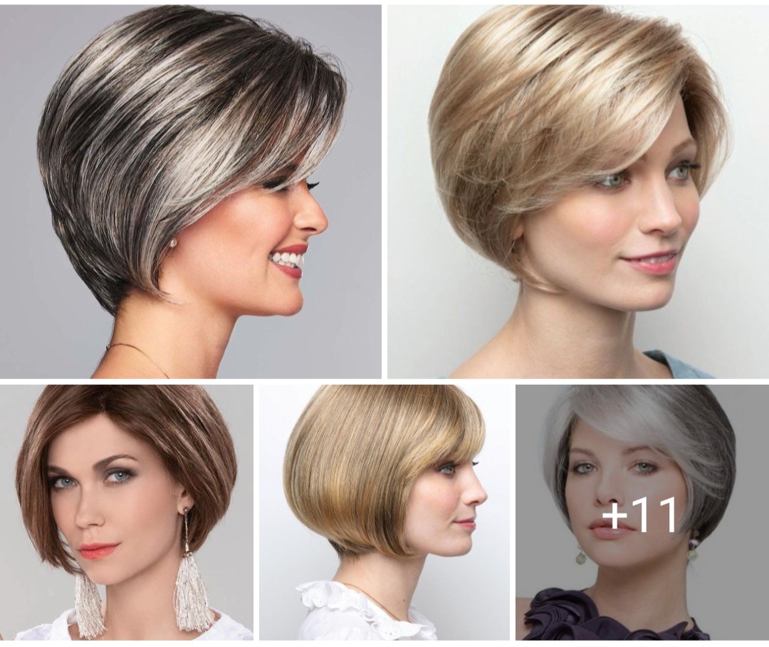 Short Hair Bob Cut Styles - Short Bob To Pixie Cuts - Attractive Hair Color For Women Over 40