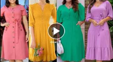 Fabulous And Stylish A-Line/Skater Dress Design/Midi Dress Design Collection