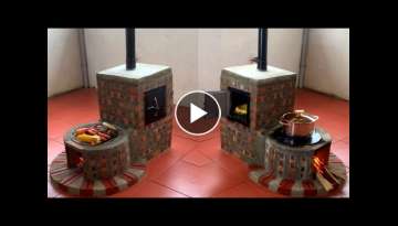 How to make a new 3 in 1 wood stove from beautiful red bricks