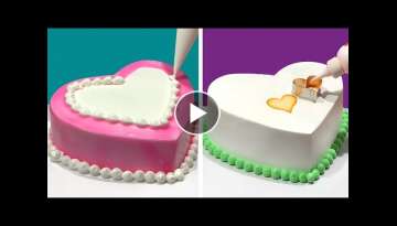 TOP 5 HEART Cake Decorating Ideas for Your Love | Most Satisfying Heart Cake Decorating Tutorials
