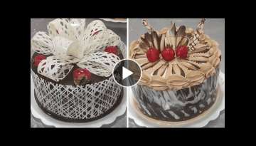 El mejor tutorial para decorar pasteles hermosos con chocolate |Ideas increíbles para decorar to...