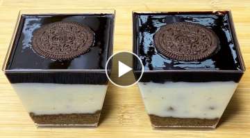 Oreo Pudding Dessert Recipe | Oreo Dessert Recipe | Oreo Pudding Recipe | Eggless Dessert