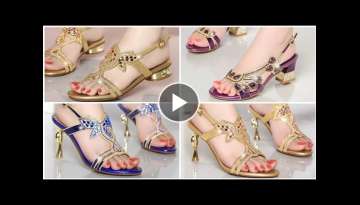 2021 PARTY WEAR BRIDAL FOOTWEAR TOP DIFFERENT STYLE SANDALS DESIGN VERY MOST POPULAR COLLECTION