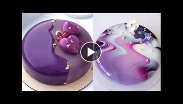 Yummy Chocolate Mirror Glaze Cake Recipe | Satisfying Cake Decorating Videos