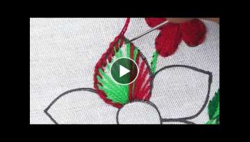 eye-catching colorful and very creative modern flower hand embroidery designs, embroidery stitche...