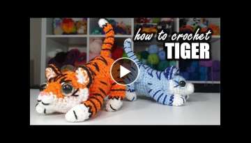 How to crochet an amigurumi tiger (crochet pattern)