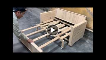 Amazing Skills And Techniques Woodworking Easy Ingenious - How To Build A Sofa Combined Compact B...
