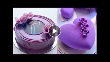 Yummy Chocolate Mirror Glaze Cake Recipe | Satisfying Cake Videos
