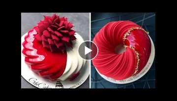 So Yummy Chocolate Mirror Glaze Cake Recipe #4 | Satisfying Cake Decorating Videos