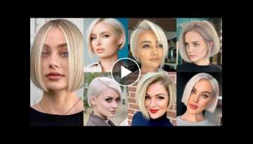45+ Homecoming Short Bob Haircuts (Gold Blonde) With Short Hair Hairstyles 4 Women Over 40 2022-2...