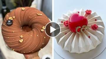 Perfect And Easy Chocolate Mirror Glaze Cake Decorating Recipe | So Yummy Cake Videos