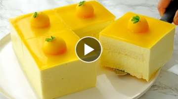 ????????Mango Cheese Mousse Cake Recipe 6 inches｜芒果芝士慕斯蛋糕