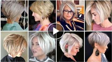 Elegant Decent56 hair dye colors with stylish gorgeous hair cuts 4 Fine Hairstyling for women ima...
