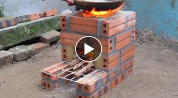 DIY firewood stove \ Traditional wood stove for Home