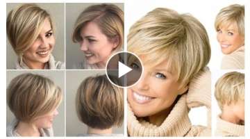 Popular Short Bob Haircuts and Hair Color Ideas For Women Over 50 According To Celeb Hairstylists