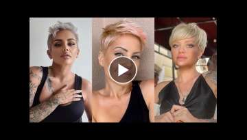 Women Natural Silver Pixie Haircuts Ideas 2022 | New Short Pixie Looks
