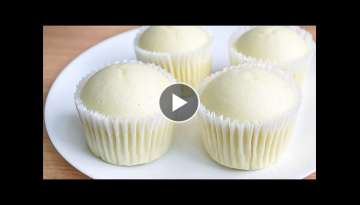 No Oven! Fluffy and Moist Milk Cupcake Recipe