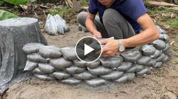 Very Cool Cement Ideas - Garden Decoration with Aquarium, Flower Pot, Table and Chair all in one Very Cool Cement Ideas - Garden Decoration with Aquarium, Flower Pot, Table and Chair all in one