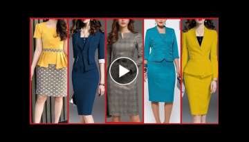 Most Trending 2020 Daily Office Wear Women's bodycon Dresses plus size Bodycon Business Outfit
