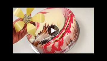 How to make crazy Mirror glaze cake [ Fruit Cheesecake ] Entremet Cake