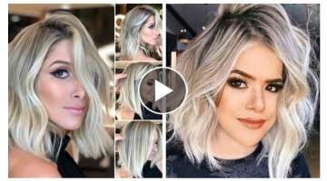 Attractive Wavy Bob Haircuts and Hair Color Ideas For Women Over 40 According To Celeb Hairstylis...