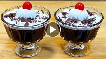 Black Forest Dessert Recipe | Black Forest No Bake Dessert | Black Forest Pudding | Eggless Desse...