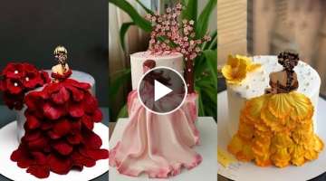 Awesome Dress Cake Decorating Ideas for Wedding | Perfect Cake Decorating Tutorials