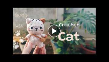 Crochet cat???? |kitten #amigurumi #cat #handmade #crochet#video #tutorial #tutorialvideo
