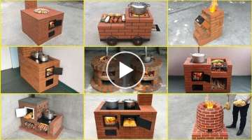 Top 9 outstanding videos about wood stoves made from red bricks and cement