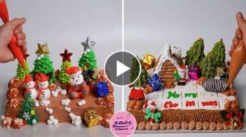 Top 5+ Merry Christmas Cake Decorating Tutorials For Noel | Merry Christmas Cake Designs