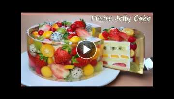아름다운 과일 젤리 치즈케이크 / Amazing cake / Beautiful Fruit Jelly Cheesecake Reci...
