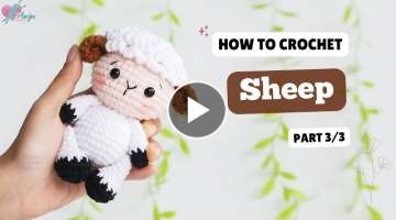 #546 | Amigurumi Sheep (3/3) | Crochet Animals Amigurumi | Free Pattern | @AmiguWorldOfficial