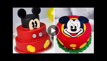 Awesome Mickey Mouse Cake Decorating For Kids | Most Satisfying Cake Videos