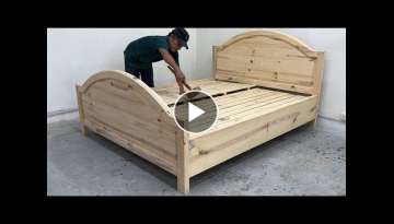 Amazing Peak Woodworking Art - Build A Bed With Artistic Curves