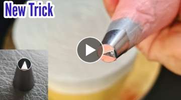 New Trick For Cake Decoration l Cake decoration idea l Easy cake decoration l New Flower Cake Des...