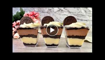 Oreo Dessert Cups - No Bake Oreo Custard Desserts | Easy and Yummy