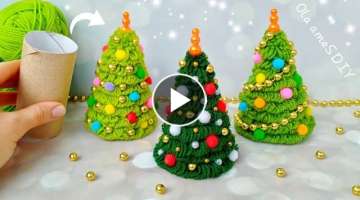 ❤️️???? Superb Christmas Tree Making Idea with Yarn - Easy Way to Make It - DIY Amazing Chr...