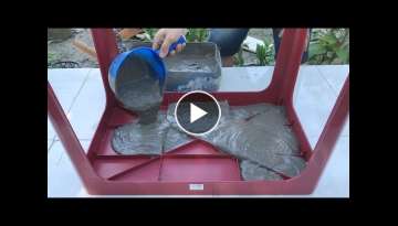 ✔️ Cement Craft Ideas ✔️ - Make a beautiful aquarium from a plastic table ????????????
