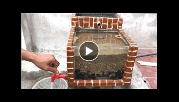 How To Make A Water Filter Mini ? Cement Craft Ideas