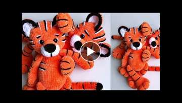 Crochet TIGER Part 3 / Free Tiger TUTORIAL / DIY crochet tiger PATTERN / Plush toy