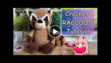Easy Crochet Amigurumi Raccoon ???? - Tutorial | Step by step | Amigurumi Animal | DIY | FREE Pat...