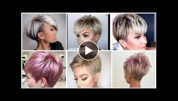 el video más caliente y viral con corte de pelo pixie corto de mujer y colores de tinte