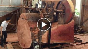 Amazing Biggest Wood Sawmill Work - Extreme Machines Sawmill Cutting Wood Simply