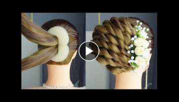 Easy French Roll Hairstyle Step By Step | French Bun Hairstyles For New Year