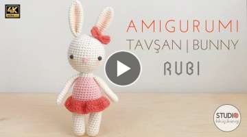 Amigurumi Tavşan Yapımı | 18 cm | Dikişsiz | Yazılı Tarif