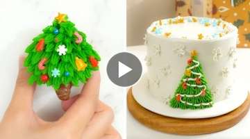 Christmas Cake Decorating ???? Amazing Cake Decorating Idea For CHRISTMAS ???? Yumi Cake #52