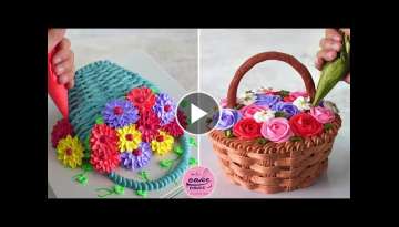 Top 5+ Amazing Flower Basket Cake For Cake Lovers and New Cake Decorations Today | Part 449