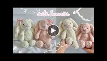 how to crochet a cute bunny | beginner-friendly tutorial with row counter app (no magic ring!)