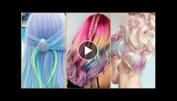 Trendy and creative cotton candy hairstyle ideas and collection