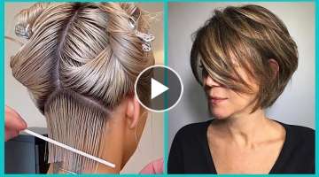 Short Bob Sliver Hair Tutorial ???? Best Short Haircut Ideas Compilation 2020 | Hair Trendy